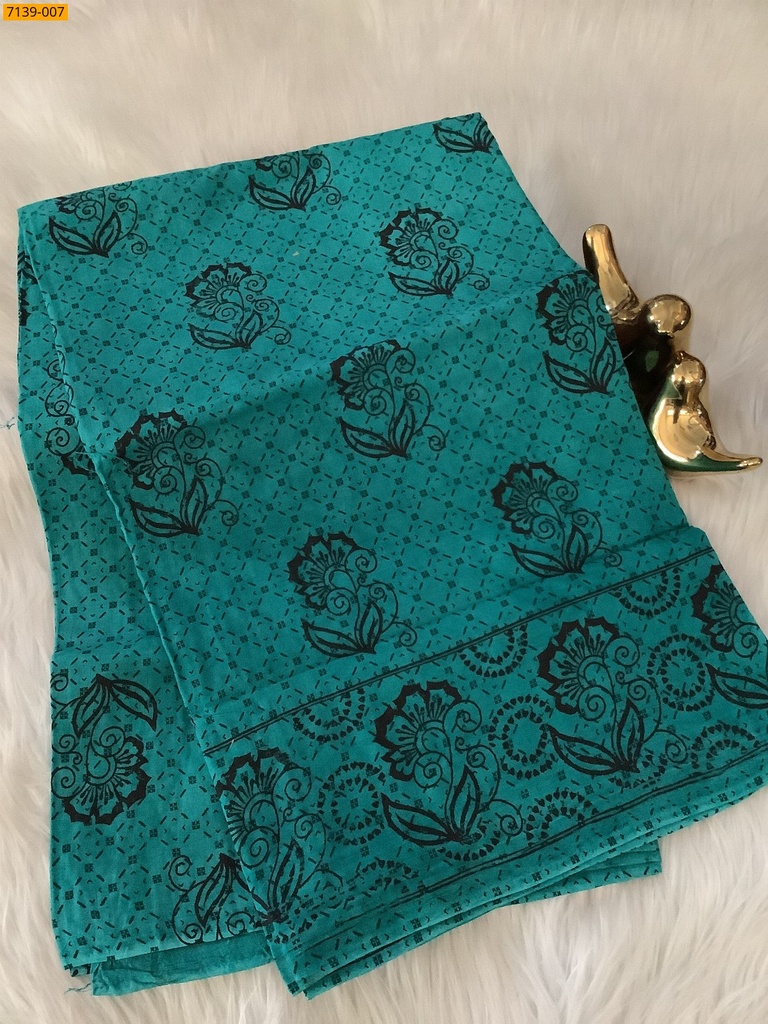 Cotton printed saree