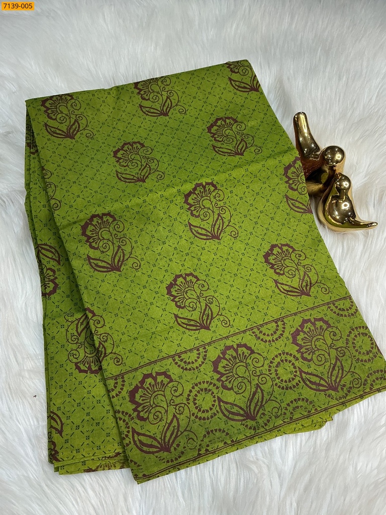 Cotton printed saree