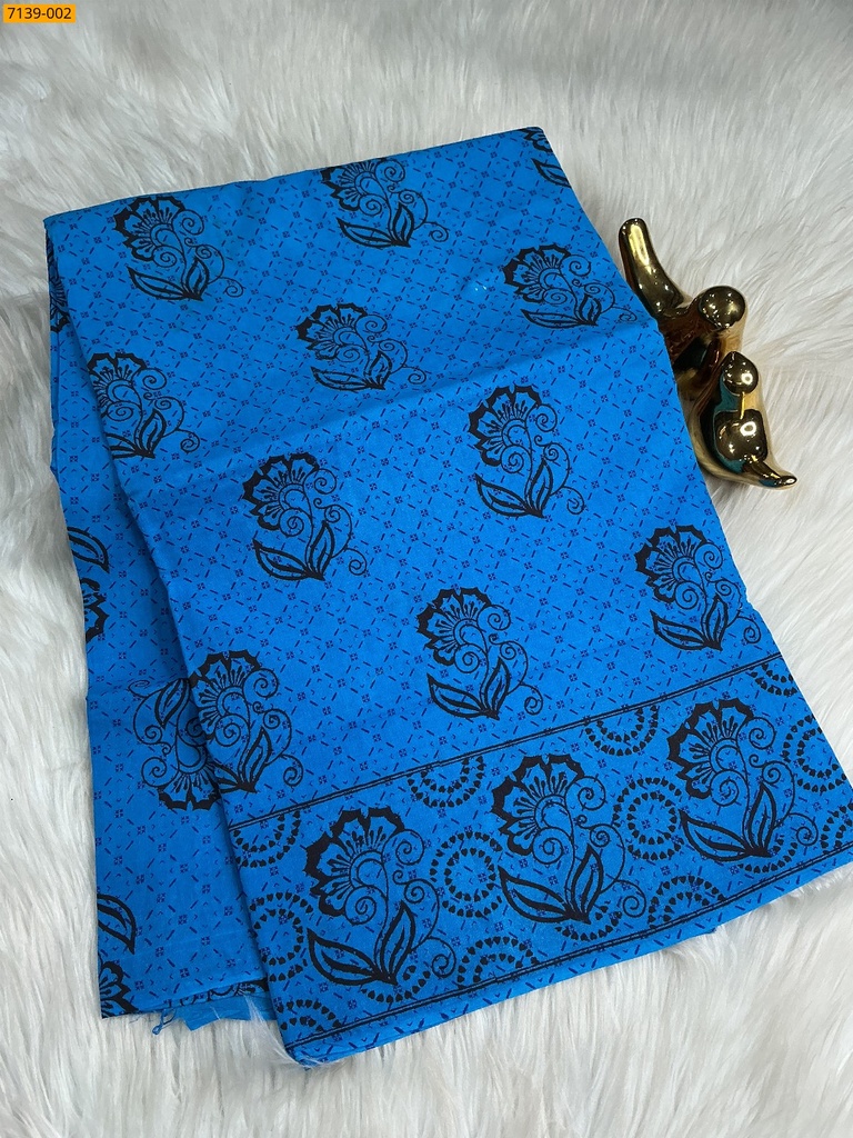 Cotton printed saree
