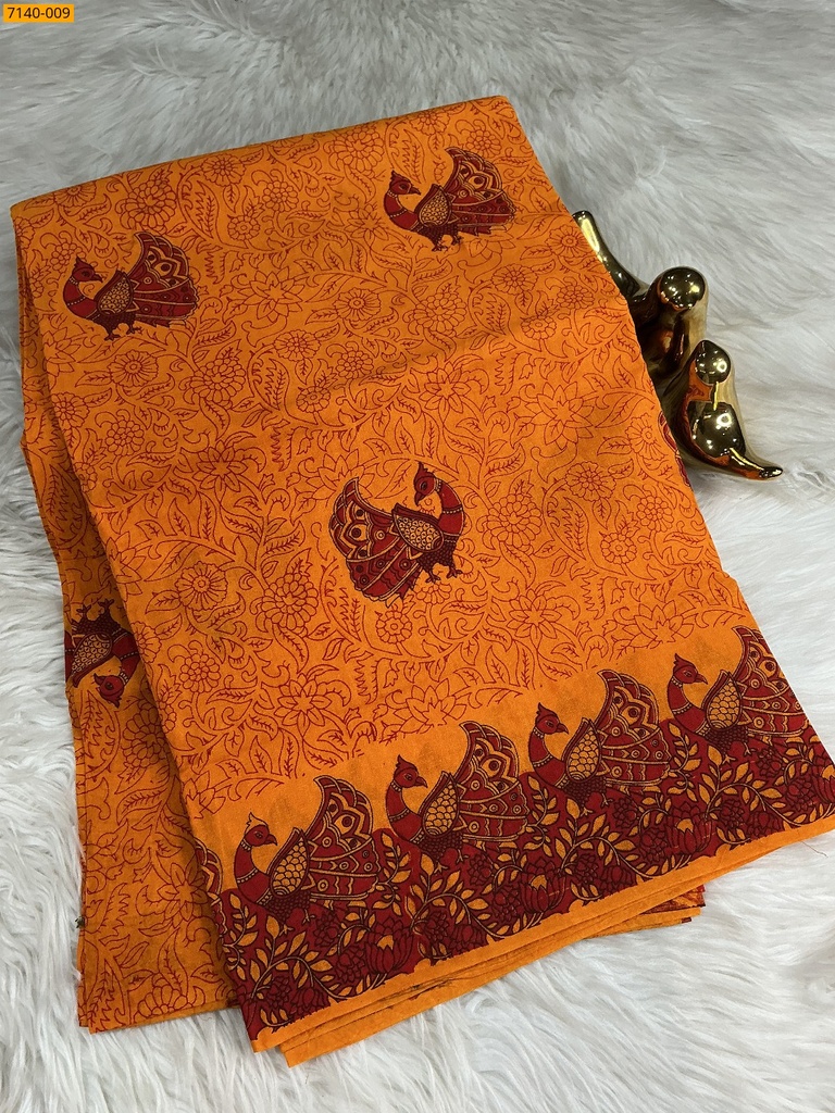 Kalamkari Printed Cotton Saree