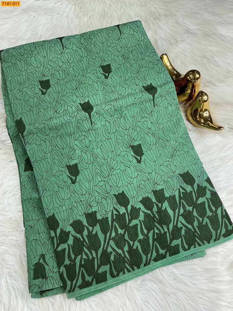 [7141-011] Cotton Printed sarees (7141-011)