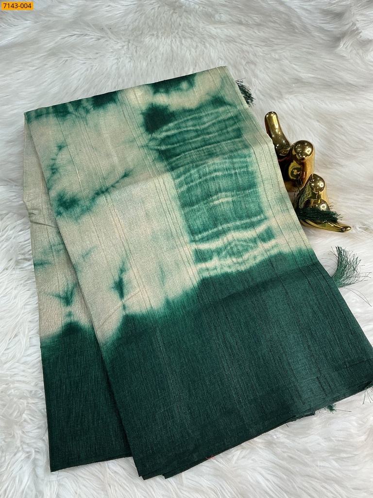 [7143-004] Fancy shibori silk printed sarees (7143-004)