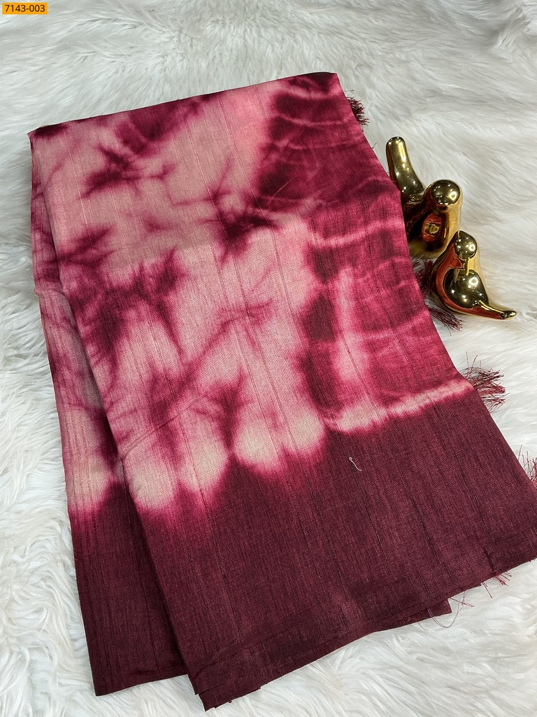 Fancy shibori silk printed sarees