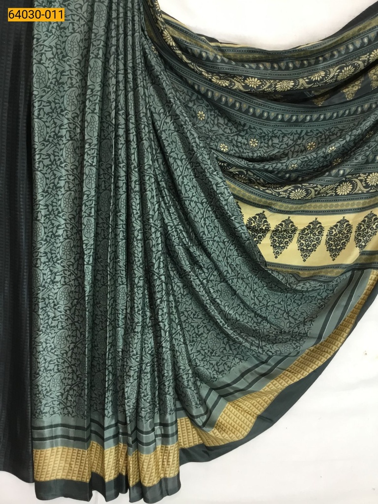 [64030-011] Pure Crepe Silk Saree (64030-011)