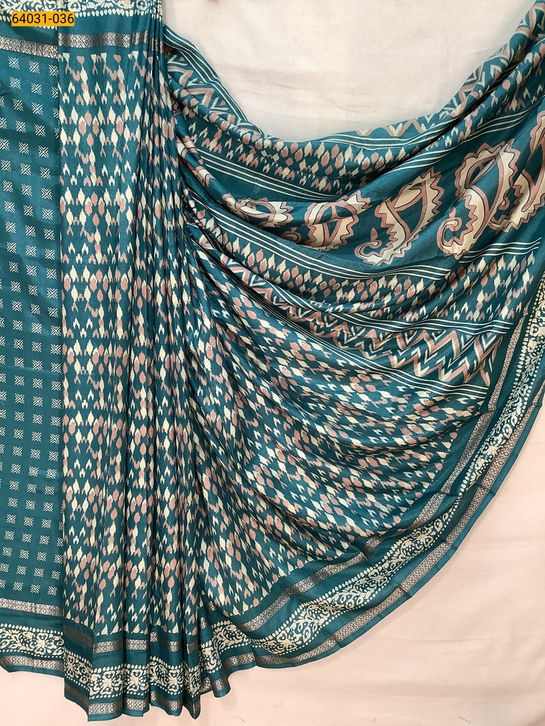 Fancy bentex crepe silk printed sarees