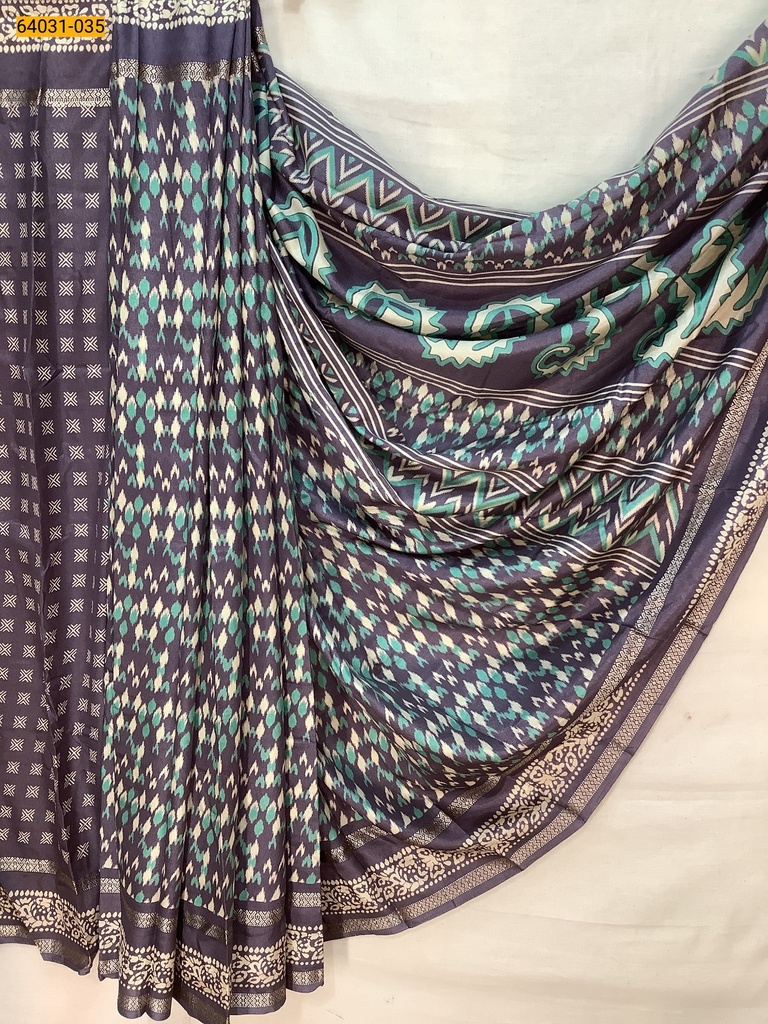 Fancy bentex crepe silk printed sarees