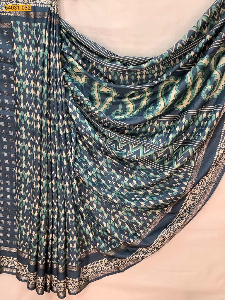 Fancy bentex crepe silk printed sarees