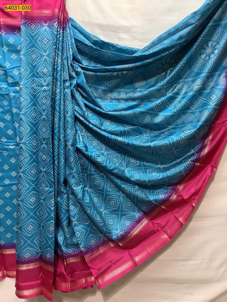 Fancy bentex crepe silk printed sarees