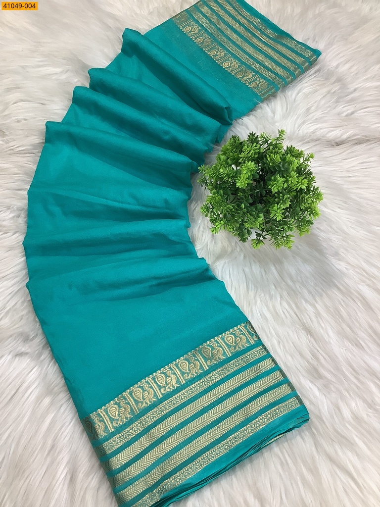 Viscose Crush Crepe Silk Saree