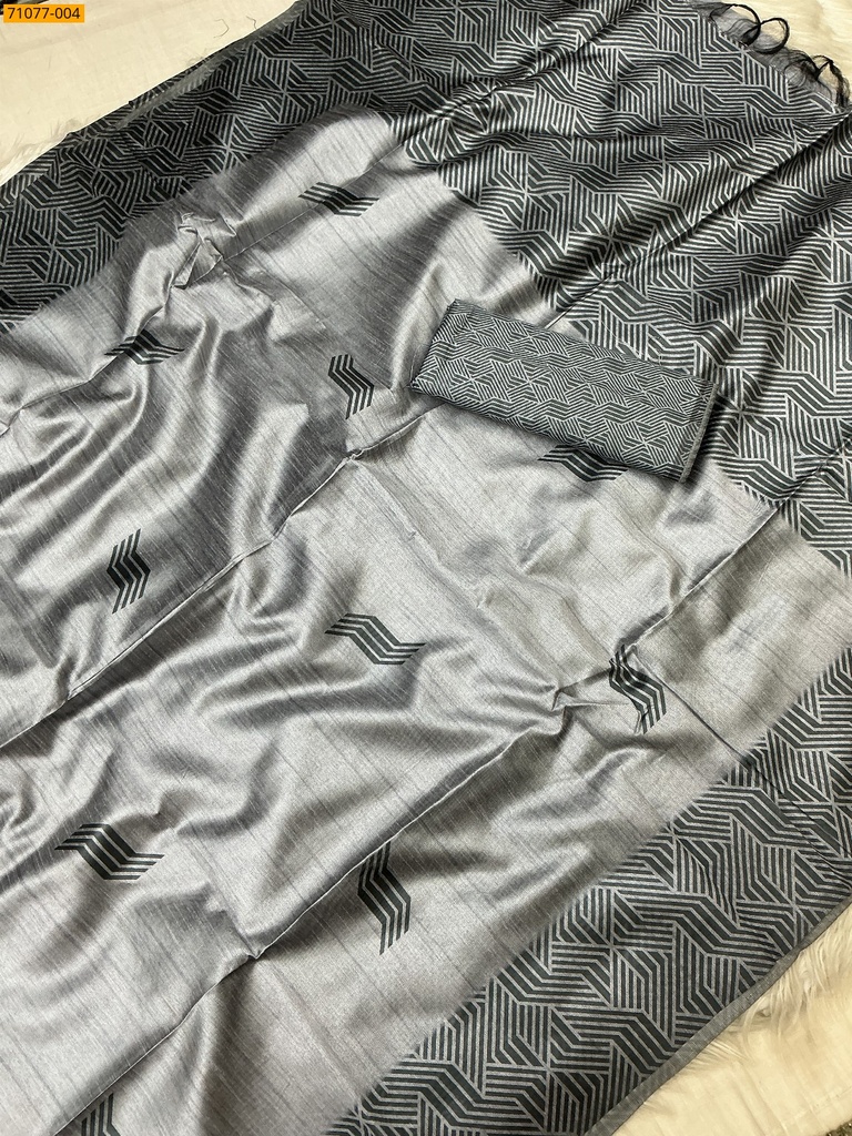 [71077-002] Soft Linen Silk Saree (71077-002)