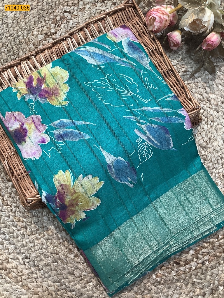[71040-036] Fancy Handloom Silk Saree