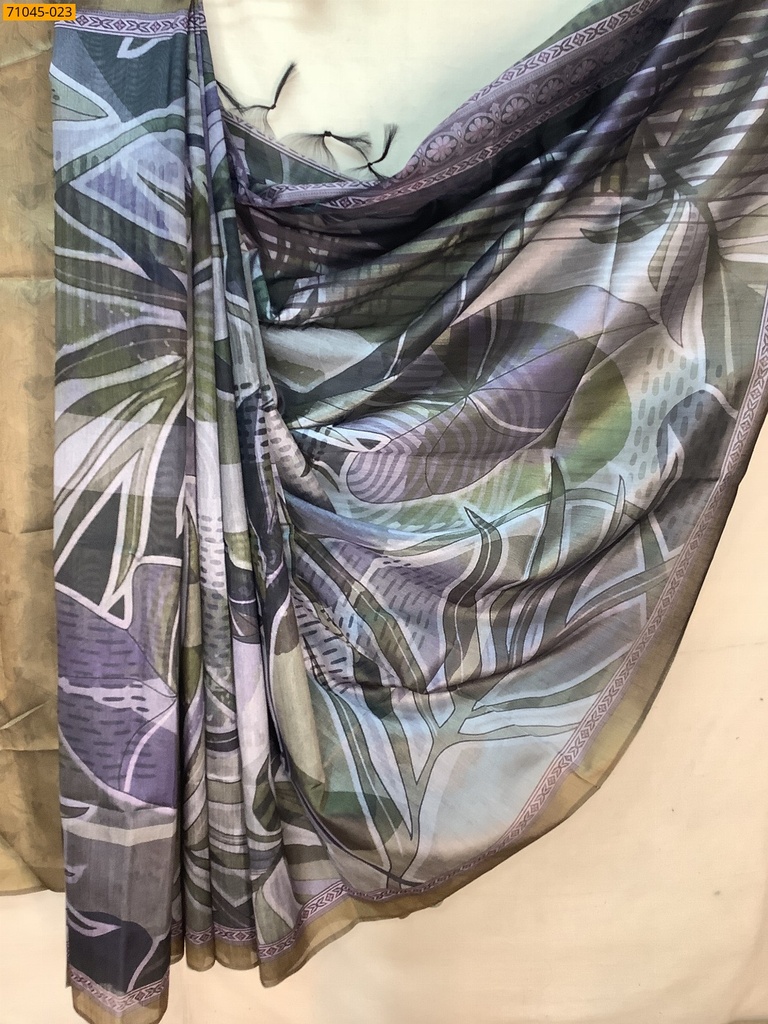 Kalamkari Soft Linen Silk Saree