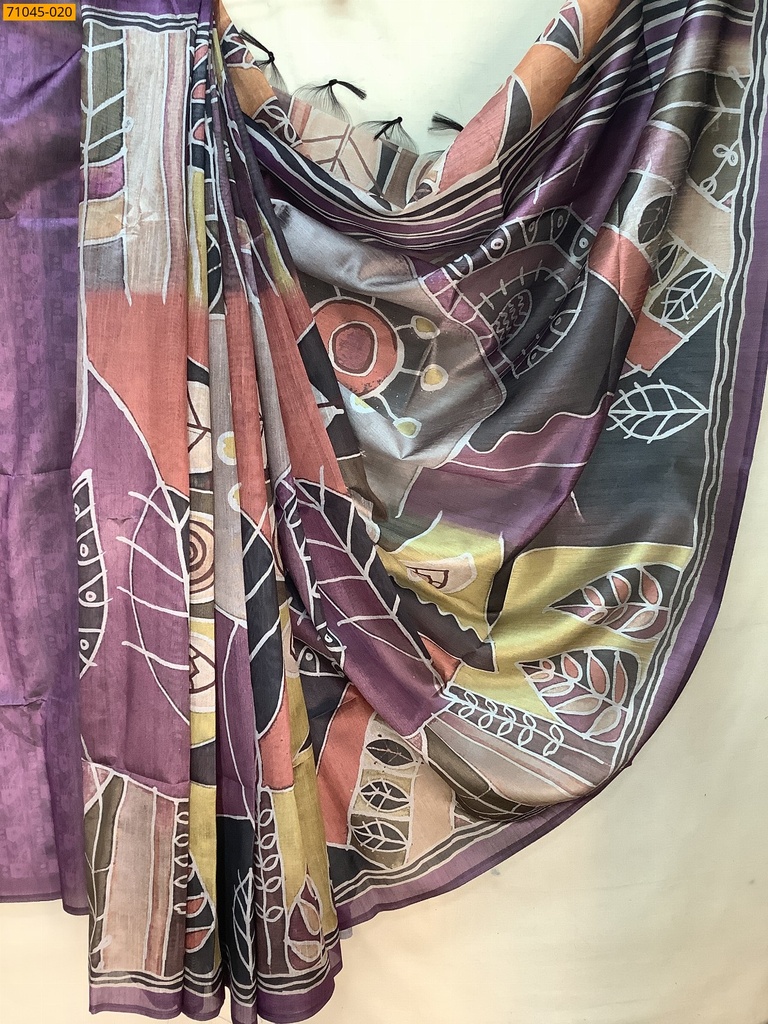 Kalamkari Soft Linen Silk Saree