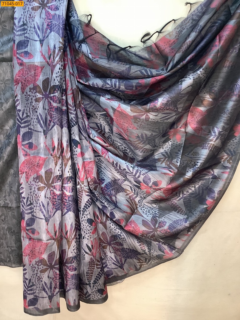 Kalamkari Soft Linen Silk Saree