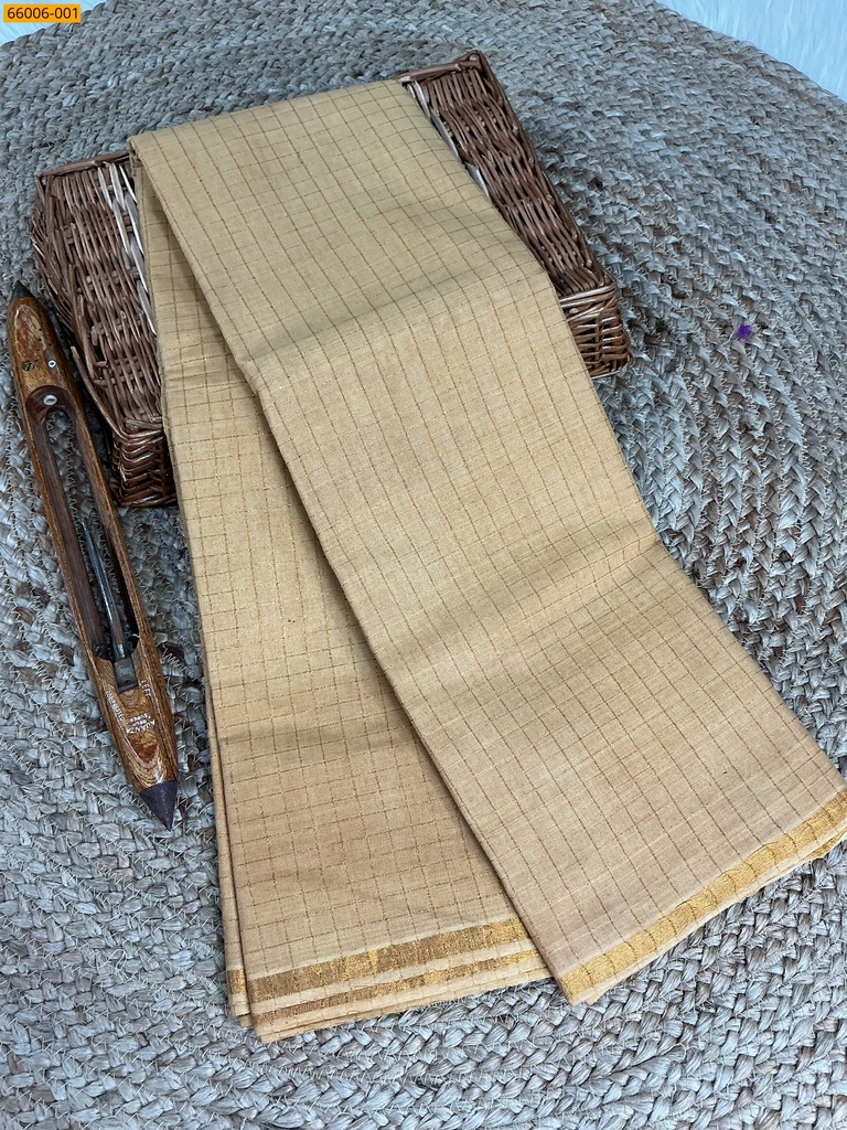 [66006-001] Sungudi Cotton Zari kattam Saree