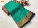 Checked Fancy Mysore Crepe Silk Saree