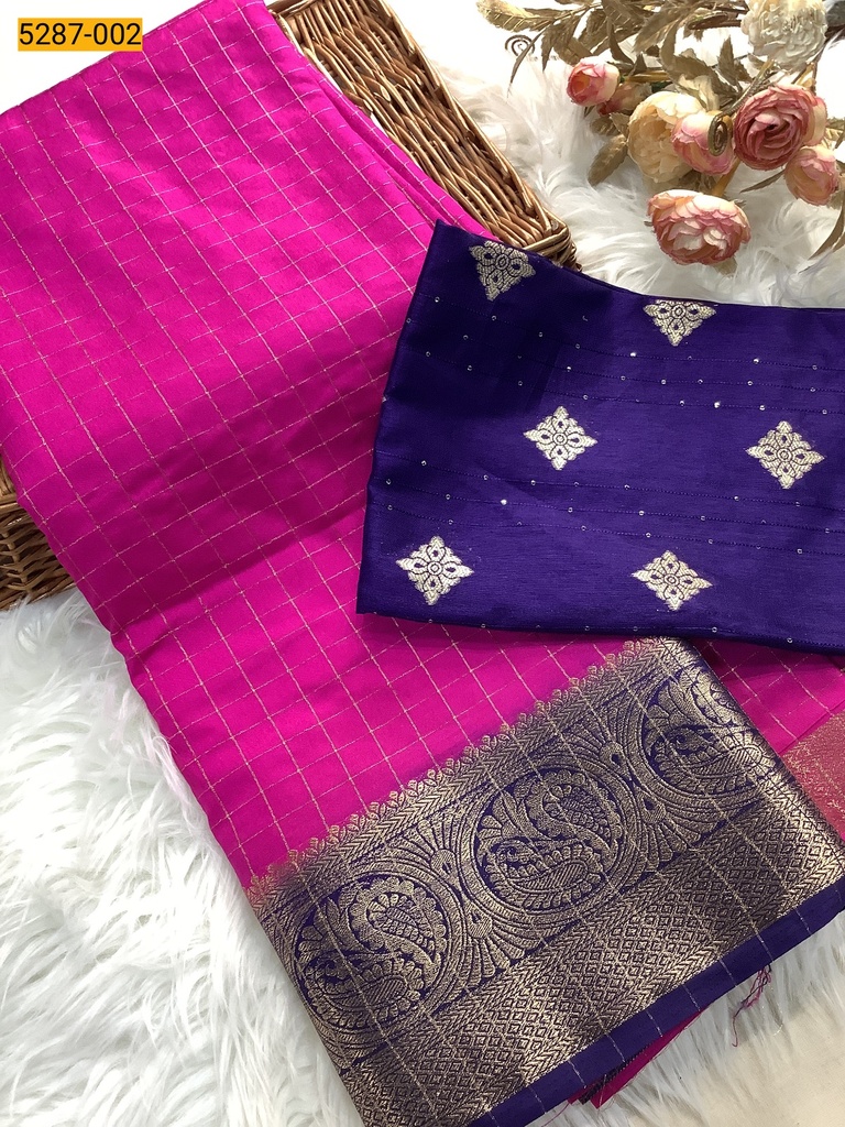 Tussar Silk Grand Blouse Combo Saree