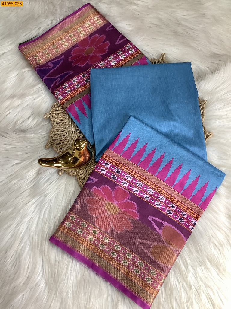Pochampally Printed Dola Silk Saree