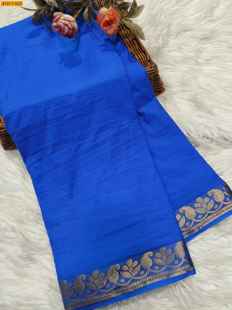 [41017-020] Viscose Warm Soft Crepe Silk Saree (41017-020)