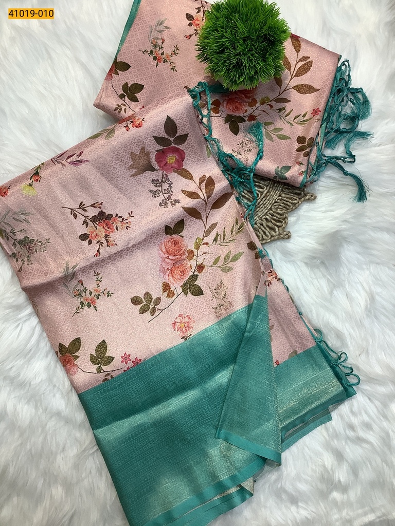 Digital Printed Banarasi Silk Saree
