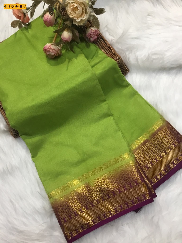 [41029-007] Fancy Mysore Silk Saree (41029-007)