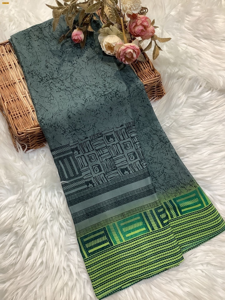 [71052-021] Premium Jasmine Crepe Silk Saree (71052-021)