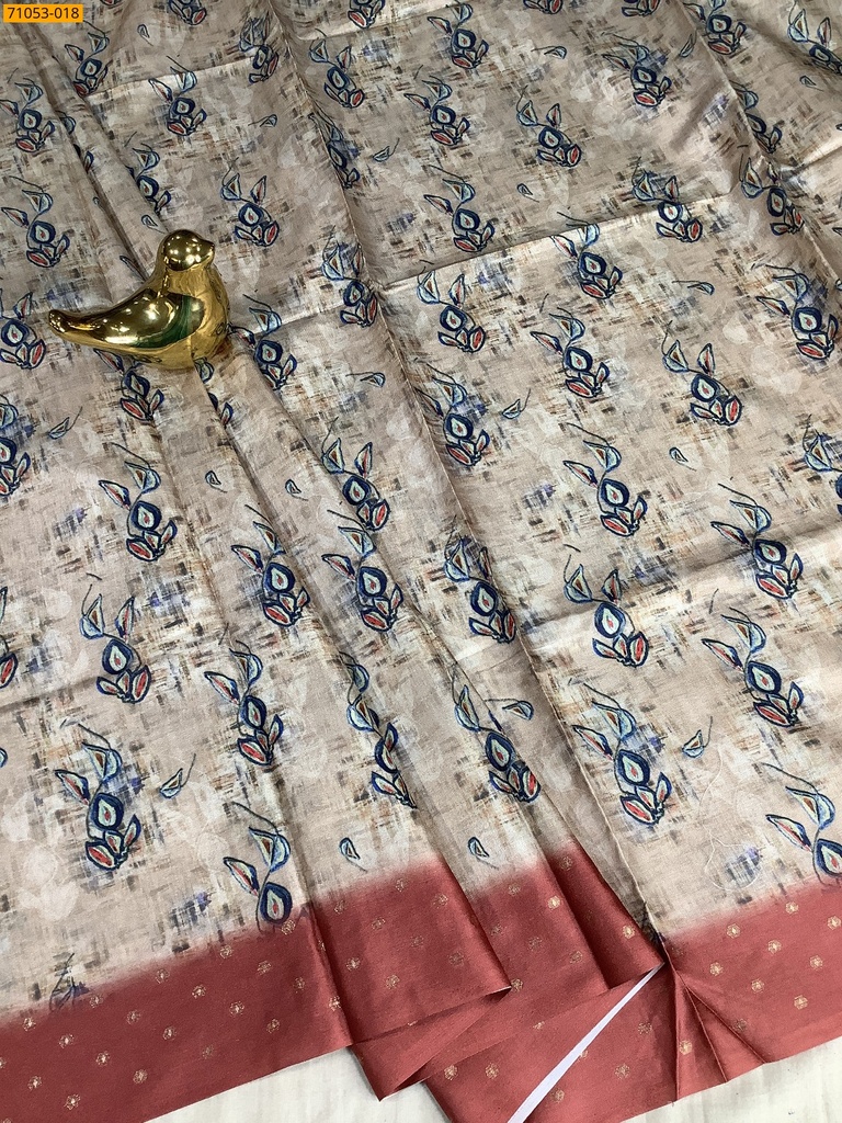 Soft Fancy Linen Silk Saree