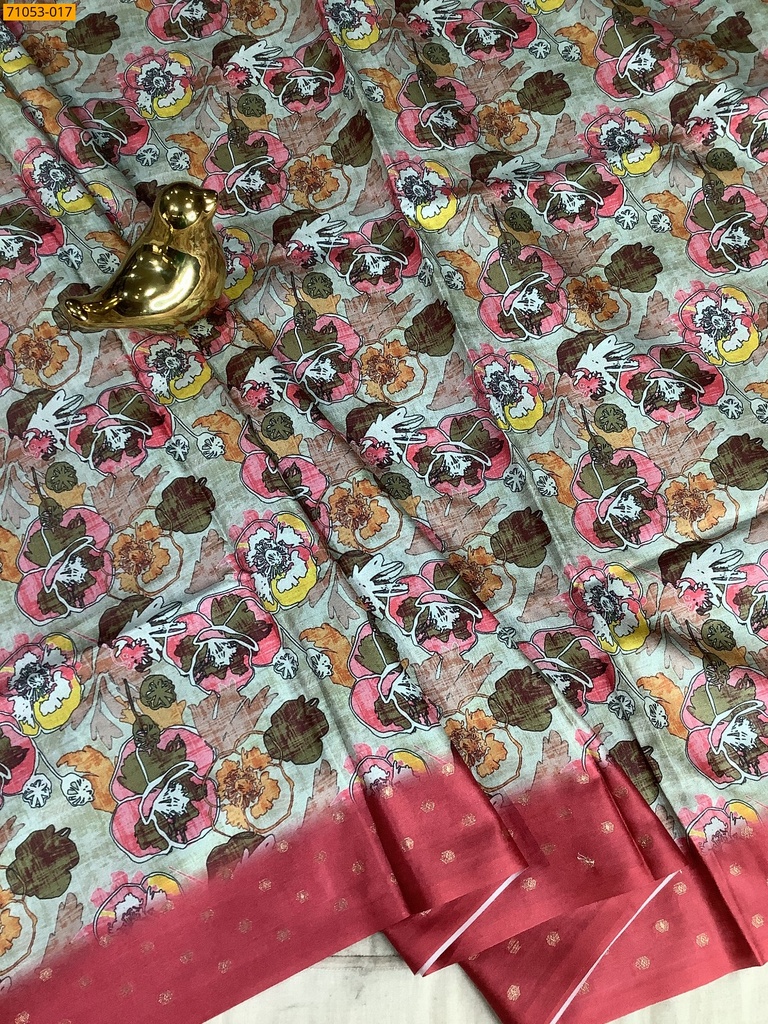 Soft Fancy Linen Silk Saree