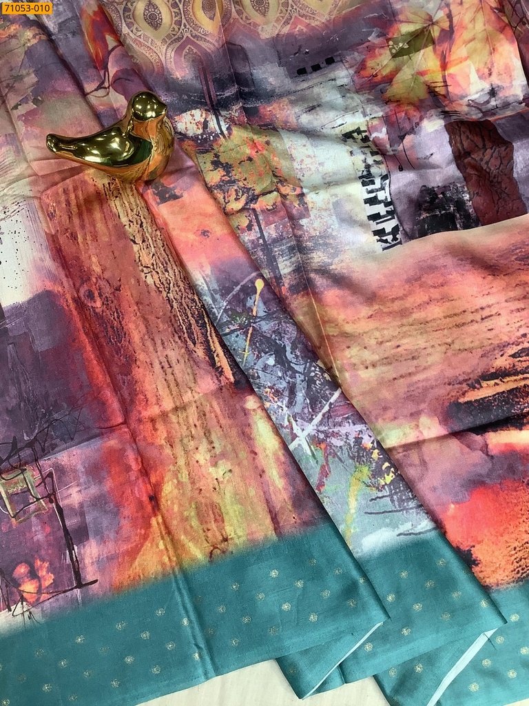 Soft Fancy Linen Silk Saree