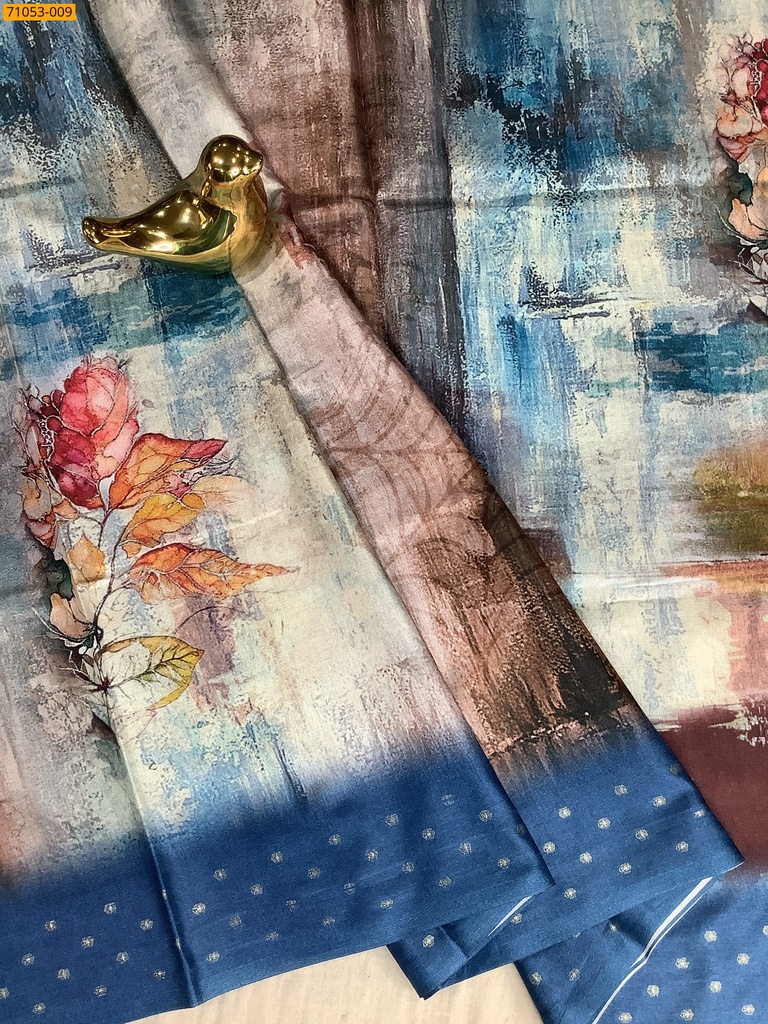 Soft Fancy Linen Silk Saree