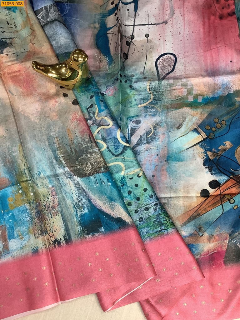 Soft Fancy Linen Silk Saree