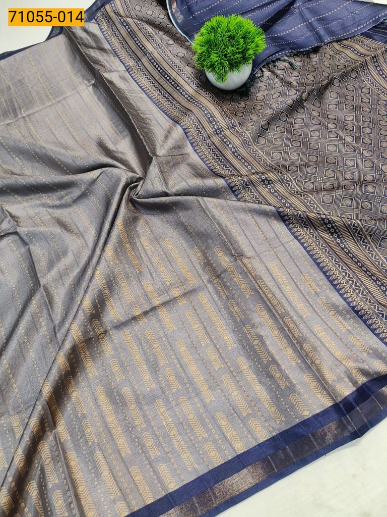 Fancy Printed Silk Saree