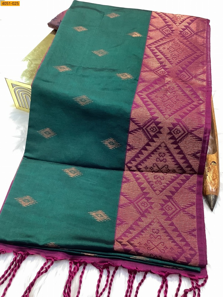 [4051-025] Kanjivarram soft slub silk saree (4051-025)