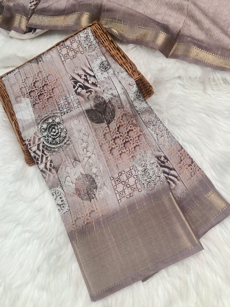 Rim Zim Chanderi Fancy Silk Sarees