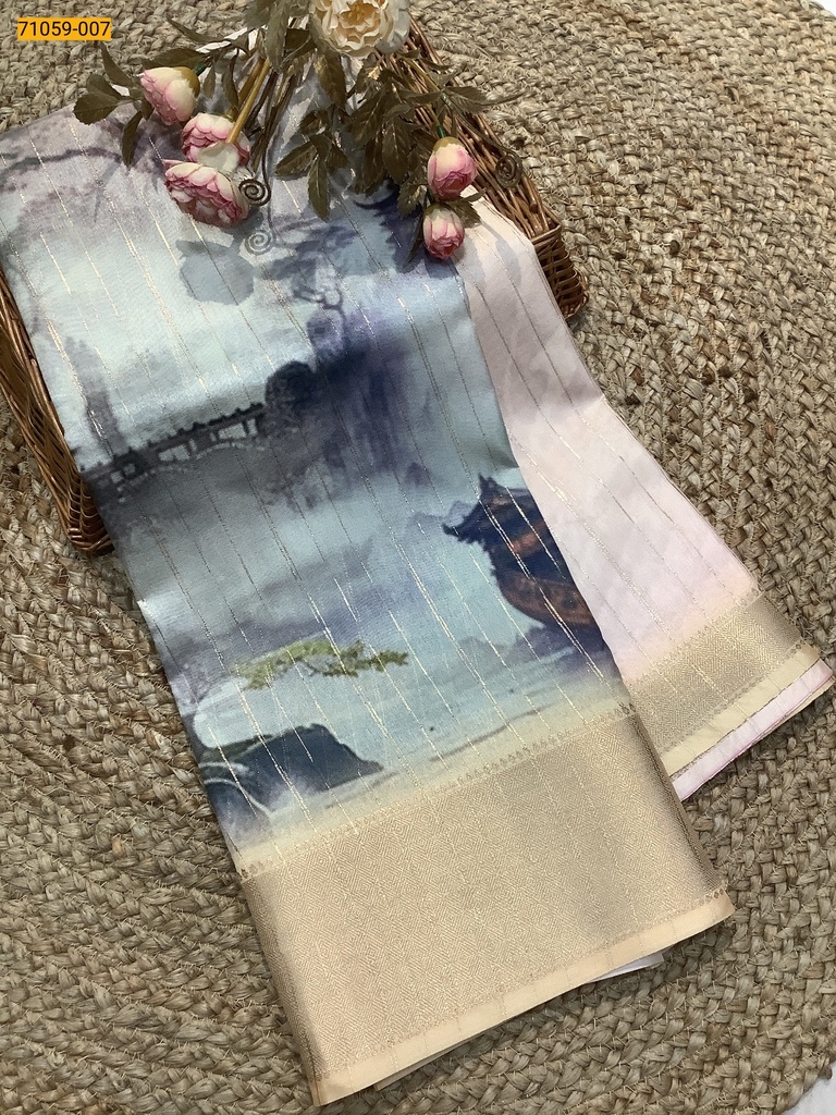 Rim Zim Chanderi Fancy Silk Sarees