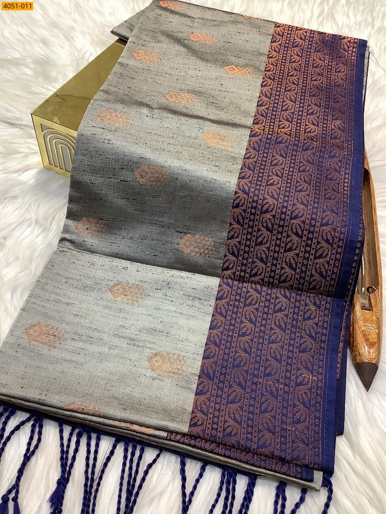 Kanjivarram soft slub silk saree