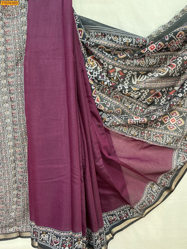 Fancy chanderi silk saree