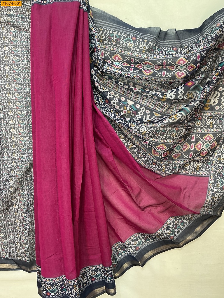 Fancy chanderi silk saree