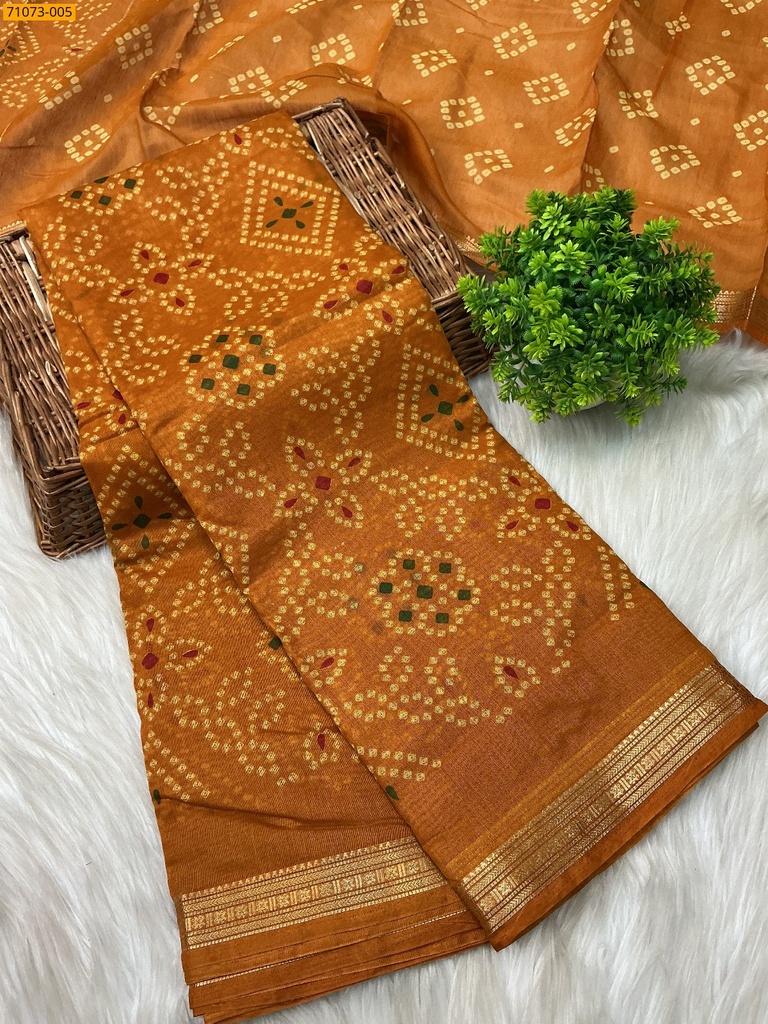 [71073-005] Fancy chanderi silk sarees (71073-005)