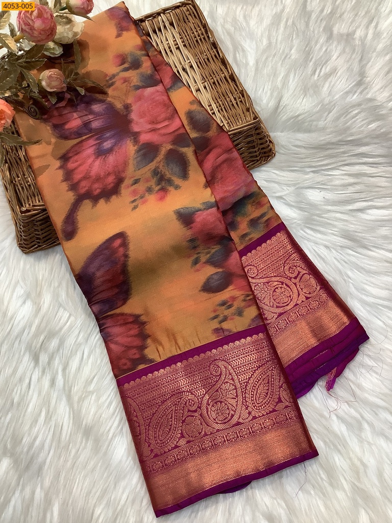 [4053-005] Kanjivaram silk warp weaved sarees (4053-005)