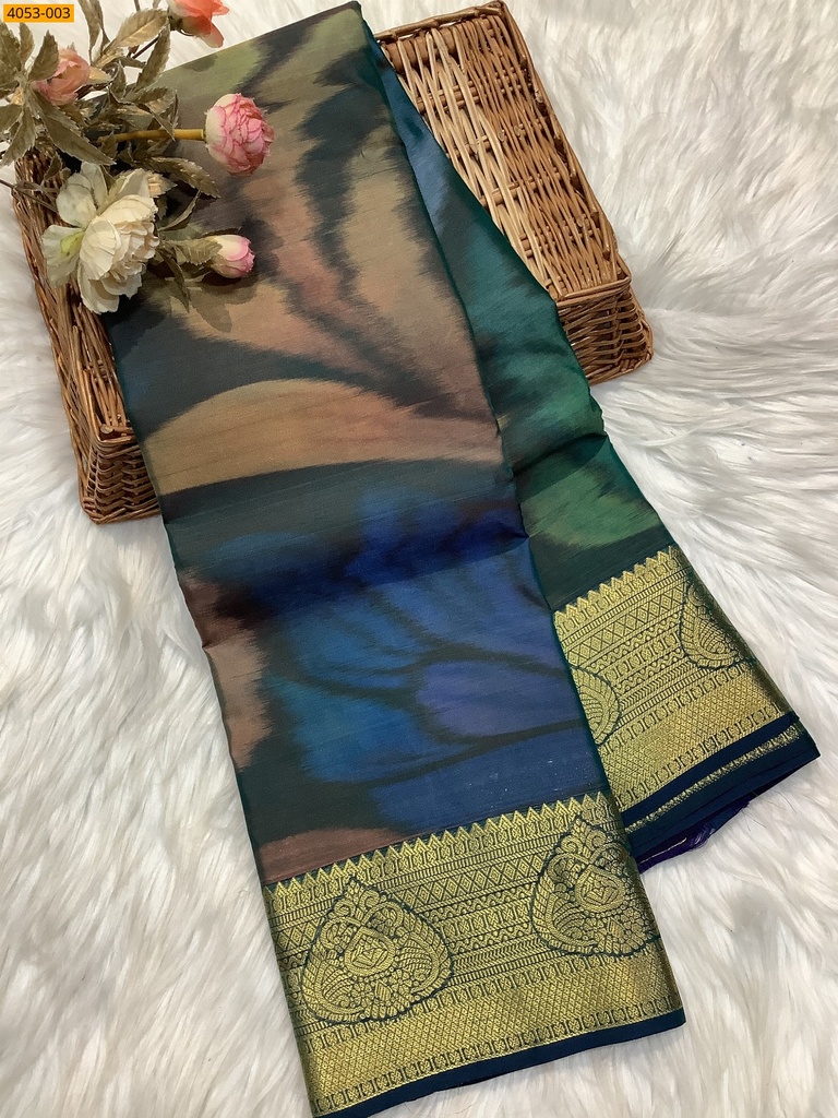 Kanjivaram silk warp weaved sarees