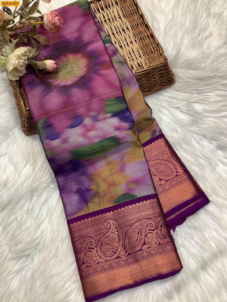 Kanjivaram silk warp weaved sarees