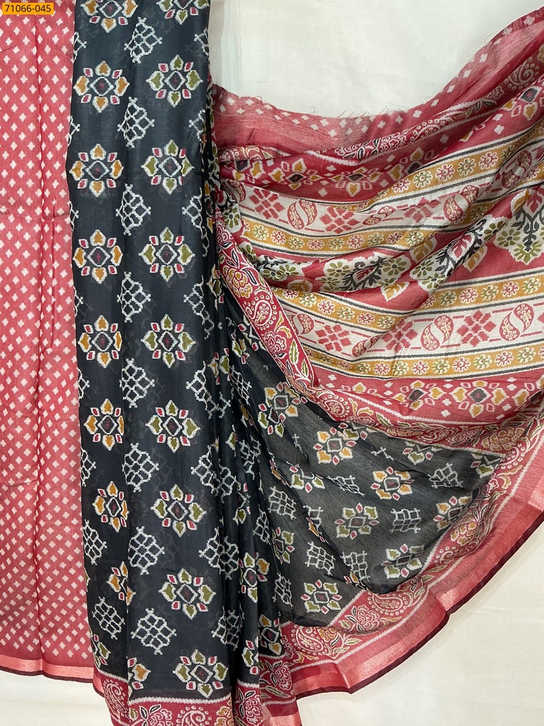 [71066-045] Chanderi fancy silk sarees (71066-045)